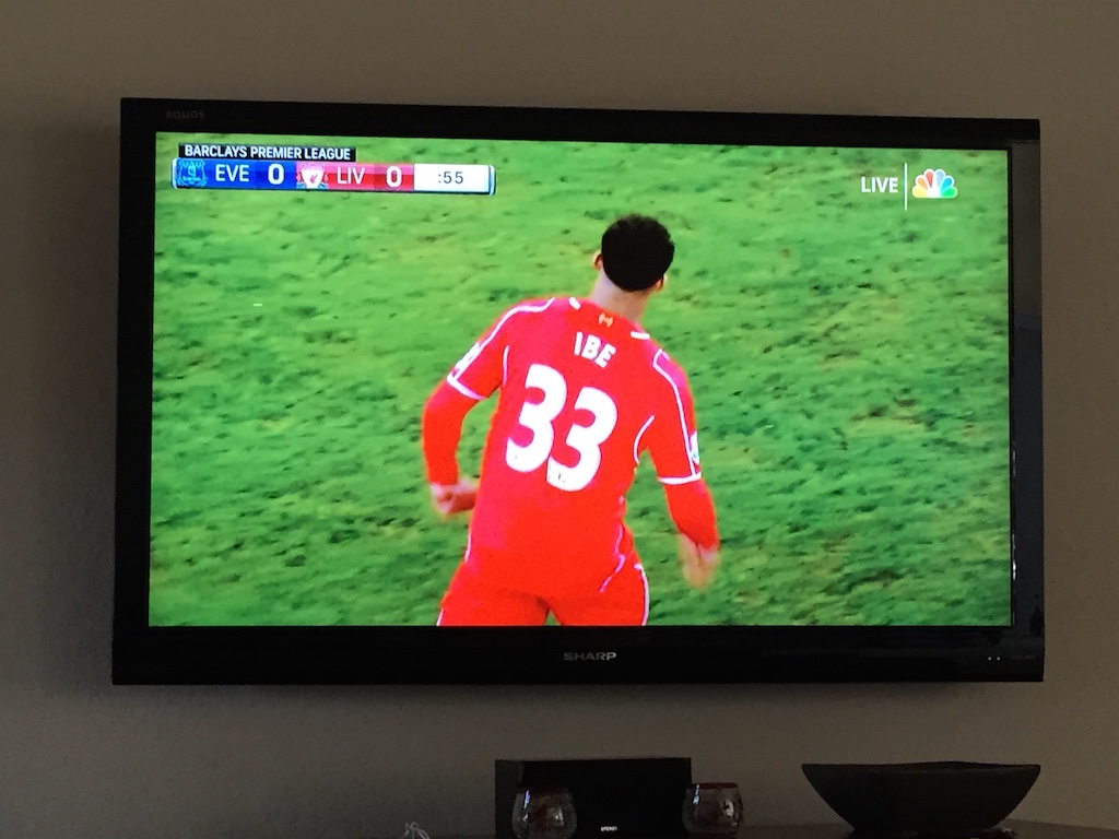 My TV showing a crystal clear picture being delivered by a $50 antenna
        in my attic.